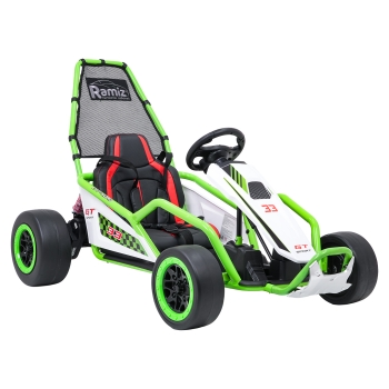 u Gokart na akumulator dla dzieci TORNADO z Funkcją Driftu Zielony DM-108